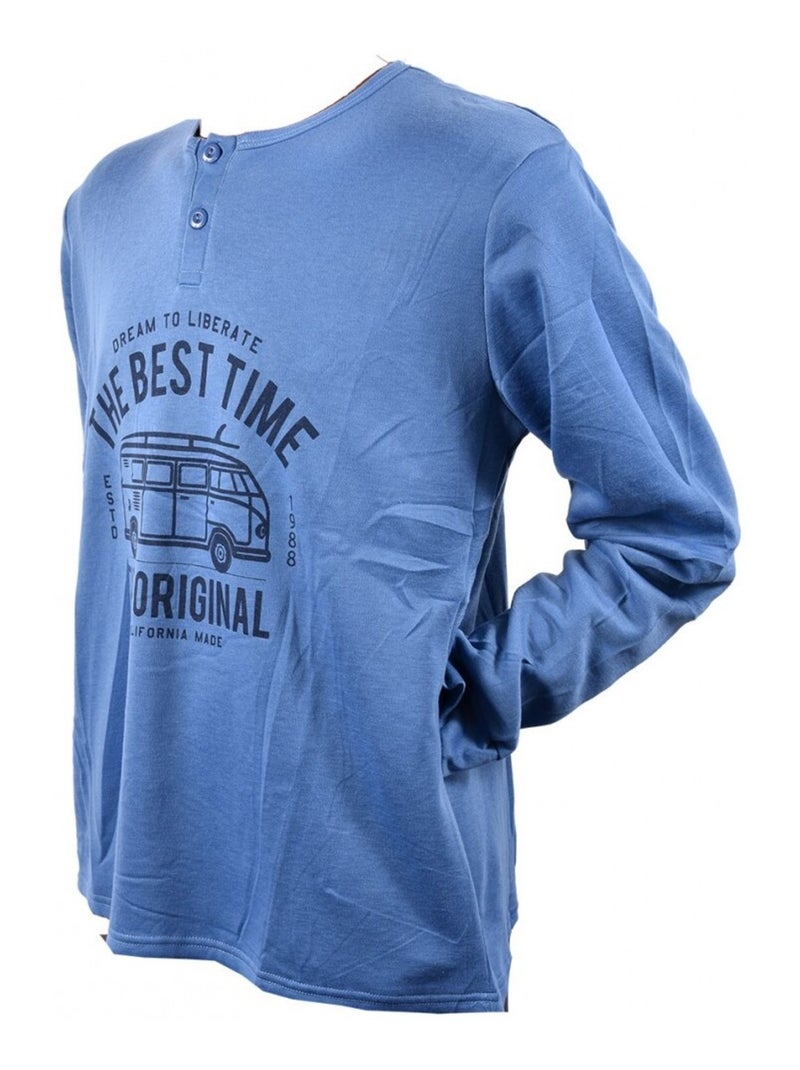 Pijama Homem Comprido SWEET SECRET Azul - Kiabi