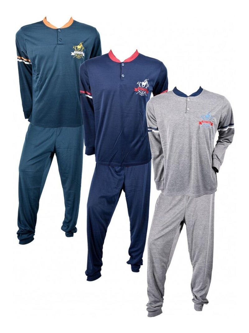 Pijama Homem Comprido SWEET SECRET Azul-marinho - Kiabi