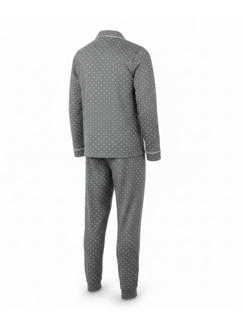 Pijama homem duplo polar abotoado bolinhas ozabi - Kiabi Pijama homem duplo polar abotoado bolinhas ozabi - Kiabi