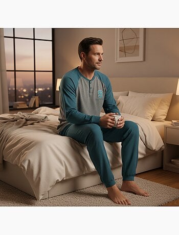 Pijama homem felpudo bicolor ozabi sweet secret club