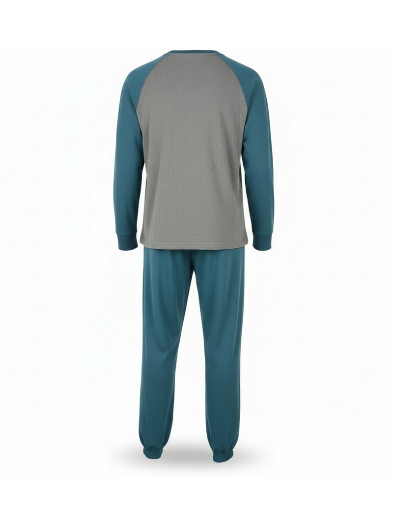 Pijama homem felpudo bicolor ozabi sweet secret club Azul - Kiabi
