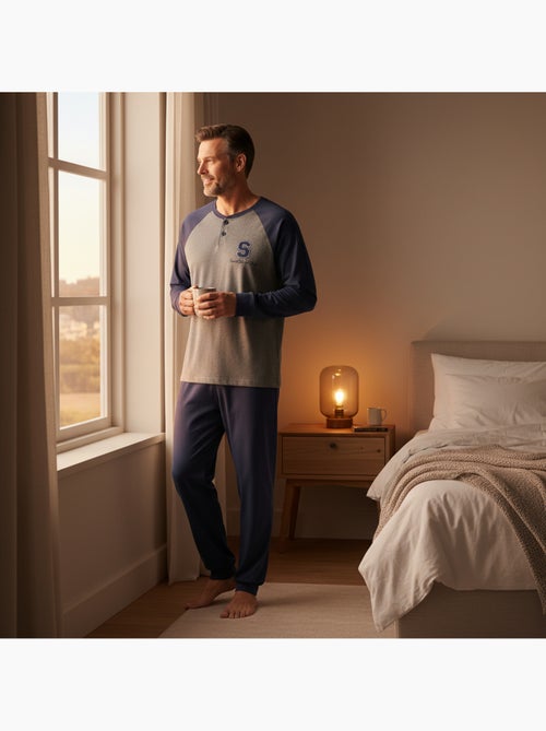 Pijama homem felpudo bicolor ozabi sweet secret club - Kiabi