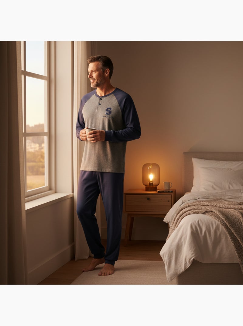 Pijama homem felpudo bicolor ozabi sweet secret club Azul-marinho - Kiabi