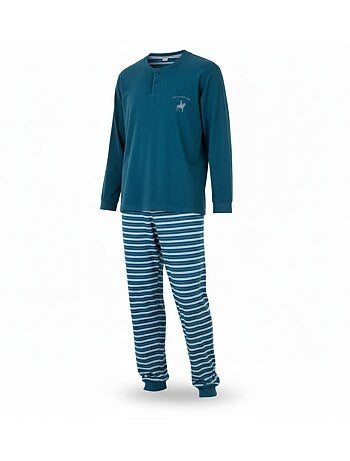 Pijama homem forrado polar com escudo bordado ozabi