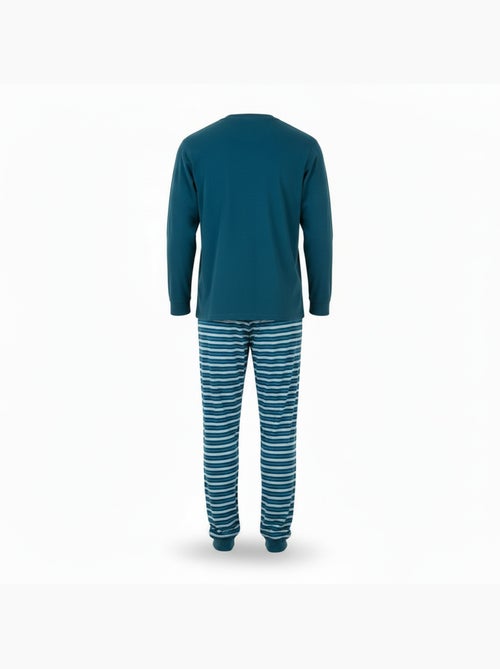 Pijama homem forrado polar com escudo bordado ozabi - Kiabi Pijama homem forrado polar com escudo bordado ozabi - Kiabi