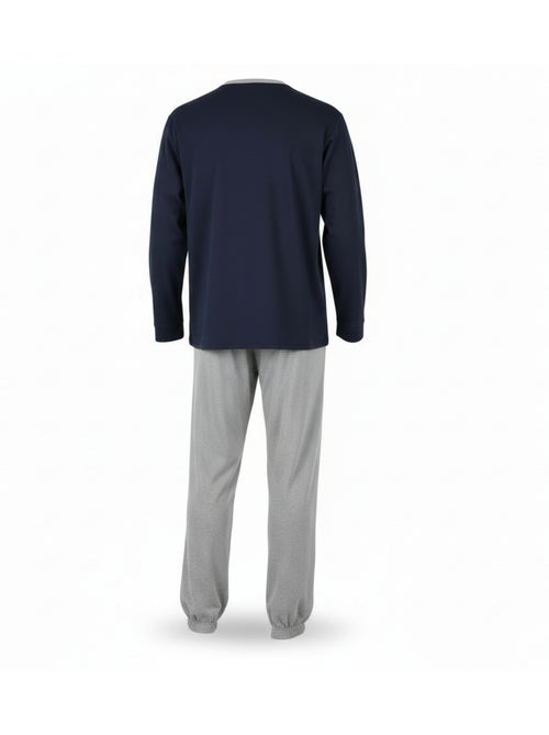 Pijama homem forrado polar com escudo bordado ozabi - Kiabi Pijama homem forrado polar com escudo bordado ozabi - Kiabi
