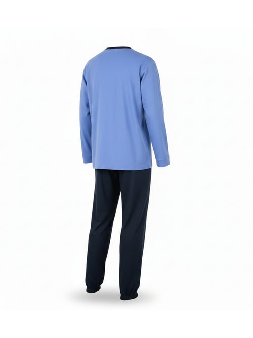 Pijama homem forrado polar com escudo bordado ozabi - Kiabi Pijama homem forrado polar com escudo bordado ozabi - Kiabi