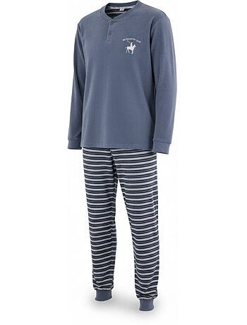 Pijama homem forrado polar com escudo bordado ozabi