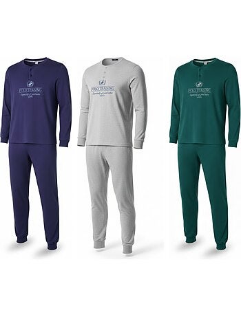 Pijama homem forrado polar ozabi pack 3 cores sortidas
