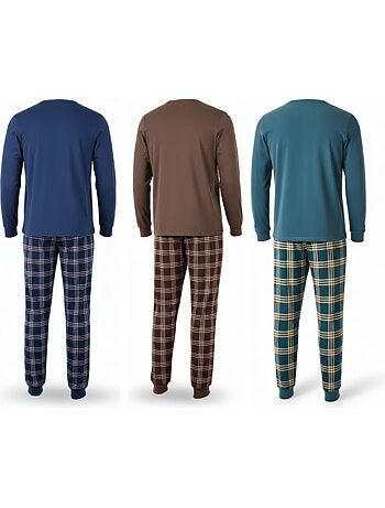 Pijama homem forrado polar ozabi pack 3 cores sortidas