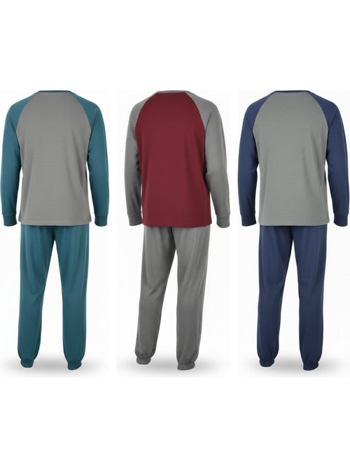 Pijama homem forrado polar ozabi pack 3 cores sortidas - Kiabi Pijama homem forrado polar ozabi pack 3 cores sortidas - Kiabi