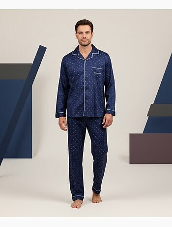 Pijama homem inverno polar abotoado c2529