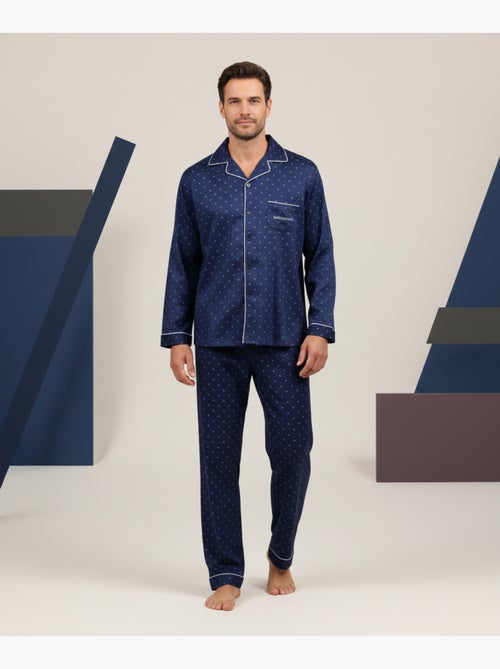 Pijama homem inverno polar abotoado c2529 - Kiabi
