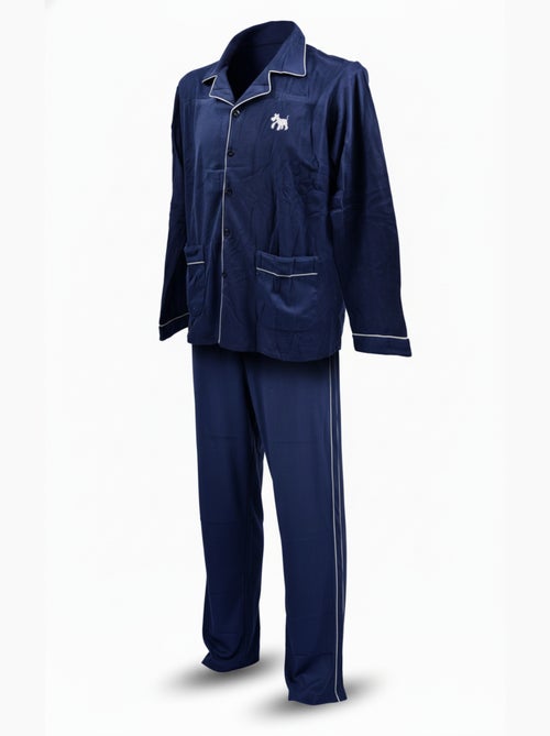 Pijama homem inverno polar abotoado c2530 - Kiabi