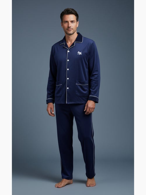 Pijama homem inverno polar abotoado c2530 - Kiabi