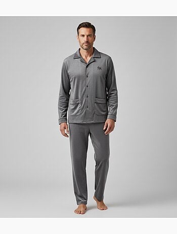 Pijama homem inverno polar abotoado c2530