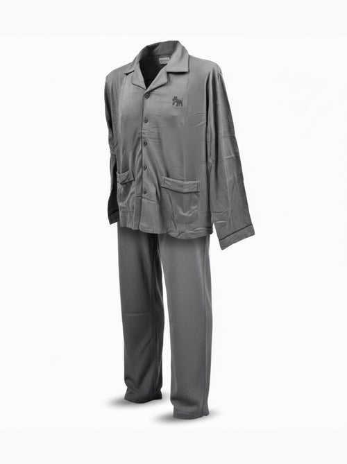 Pijama homem inverno polar abotoado c2530 - Kiabi