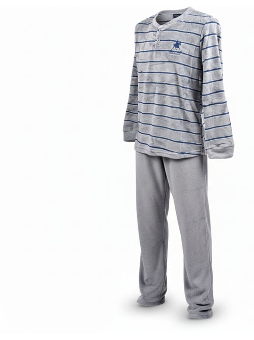 Pijama Homem Inverno Polar SECRET CLUB Z2653 - Kiabi