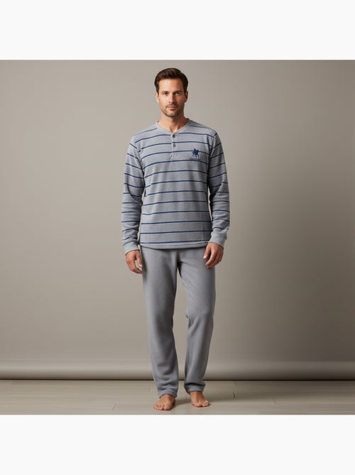 Pijama Homem Inverno Polar SECRET CLUB Z2653 - Kiabi
