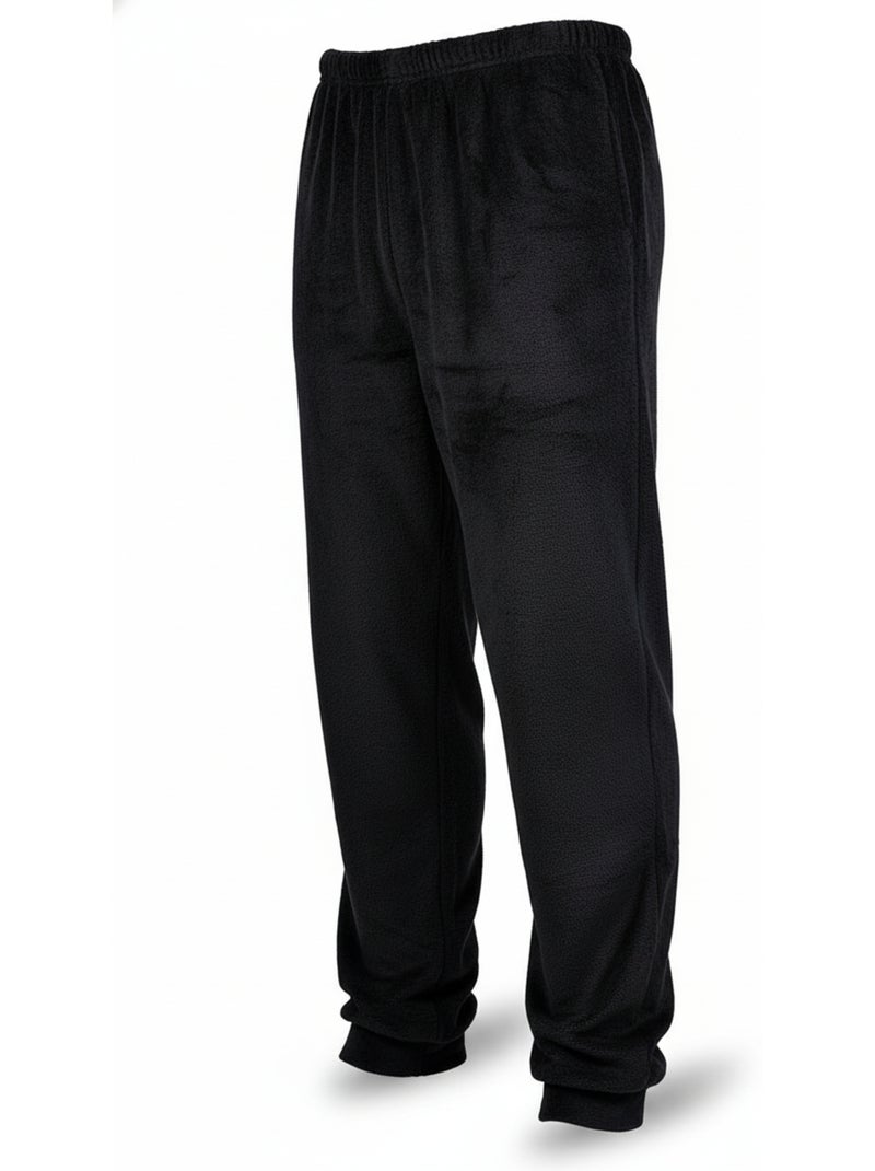 Pijama Homem Inverno Polar SECRET CLUB Z2653 Preto - Kiabi
