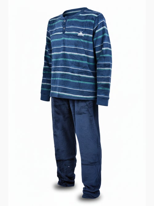 Pijama Homem Inverno Polar Suave ADVENTURE J2565 - Kiabi Pijama Homem Inverno Polar Suave ADVENTURE J2565 - Kiabi