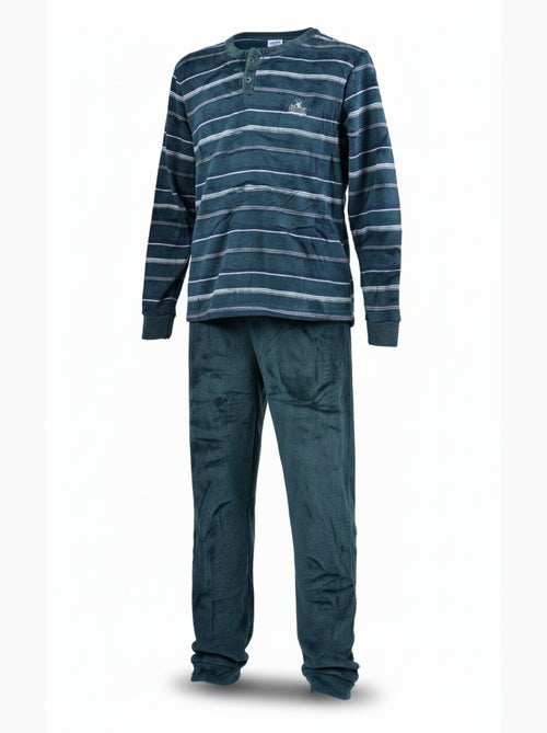 Pijama Homem Inverno Polar Suave ADVENTURE J2565 - Kiabi Pijama Homem Inverno Polar Suave ADVENTURE J2565 - Kiabi