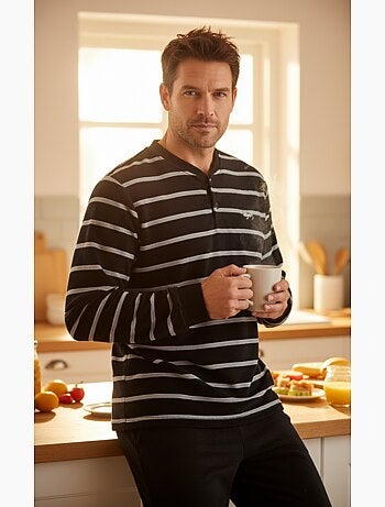 Pijama Homem Inverno Polar Suave RISCAS Z2654