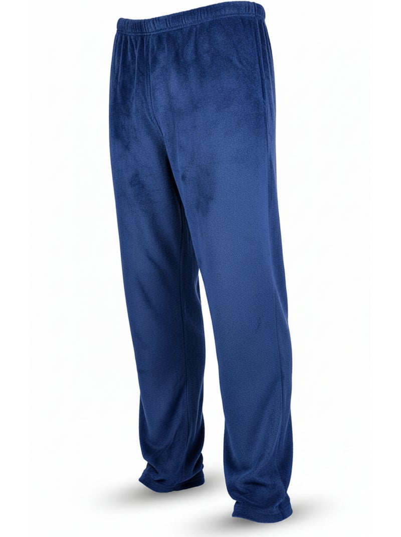 Pijama Homem Inverno Polar ULTRA Suave Z2655 Azul-marinho - Kiabi