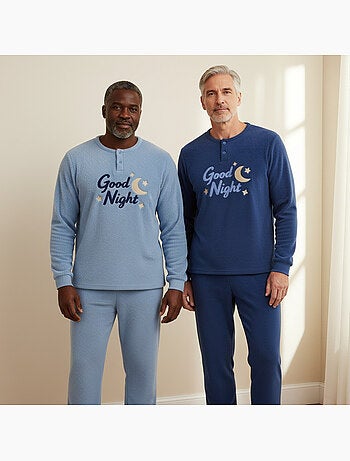 Pijama homem pack de 2 ozabi, polar macio e fofinho, bordado
