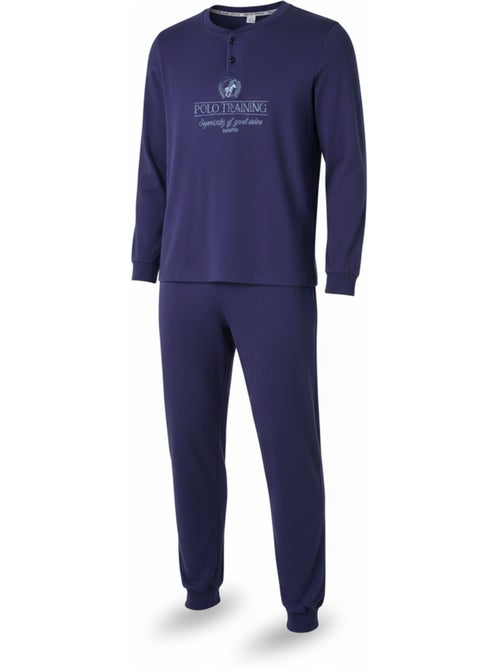 Pijama homem polar estampado bordado ozabi - Kiabi