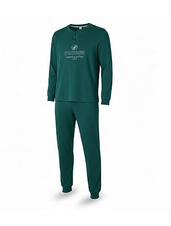 Pijama homem polar estampado bordado ozabi