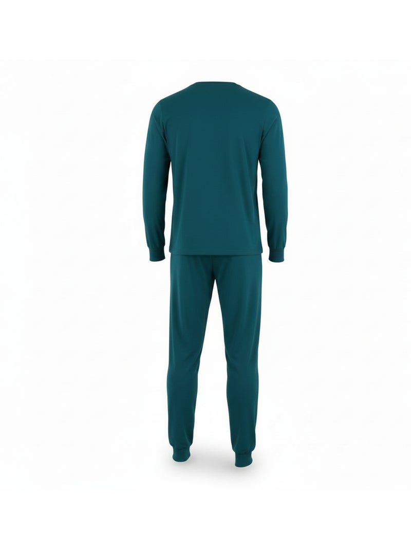 Pijama homem polar estampado bordado ozabi Verde - Kiabi