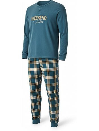 Pijama homem polar ozabi brodado weekend vibes