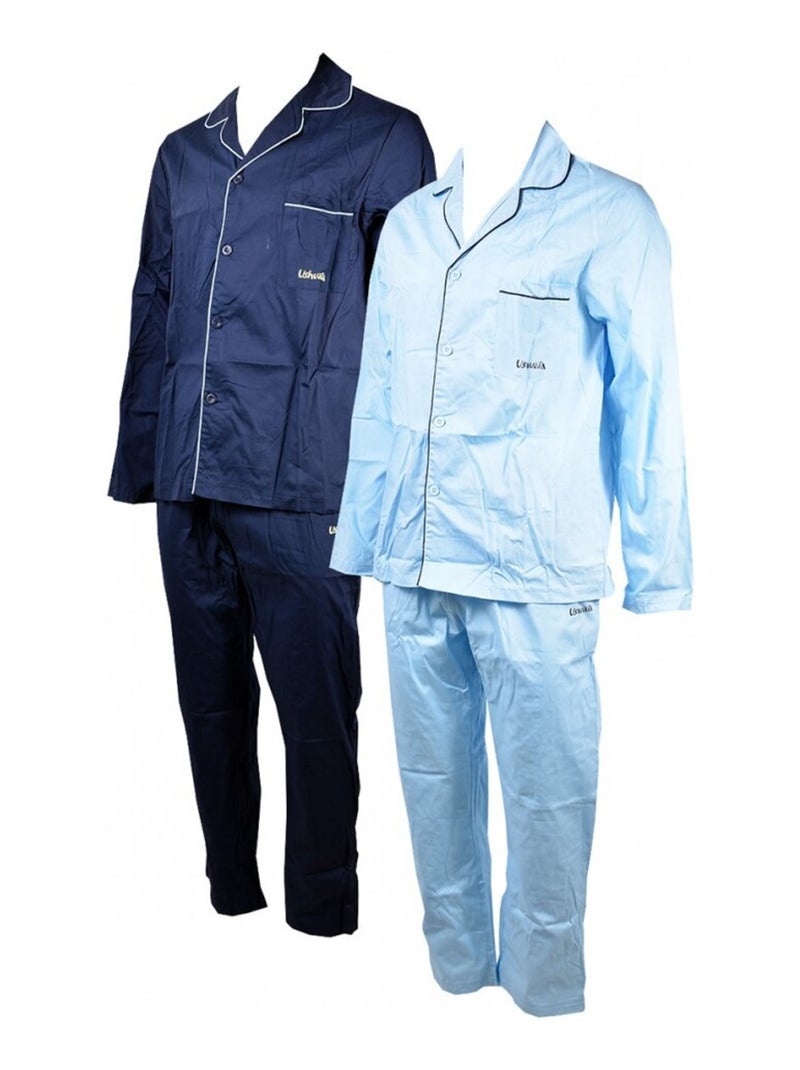 Pijama Homem USHUAIA Azul Azul-céu - Kiabi