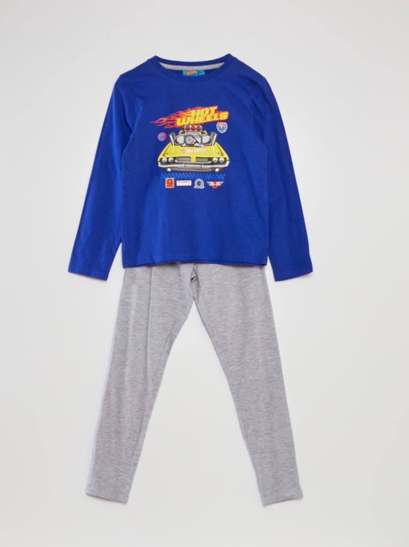 Pijama 'Hot Wheels' t-shirt + calças - 2 peças AZUL - Kiabi