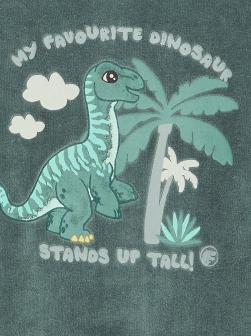 Pijama inteiro 'Jurassic World' em veludo de algodão - Kiabi