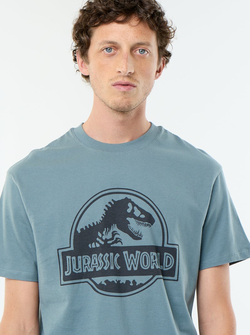 Pijama 'Jurassic Park' t-shirt + calções - 2 peças Bege - Kiabi