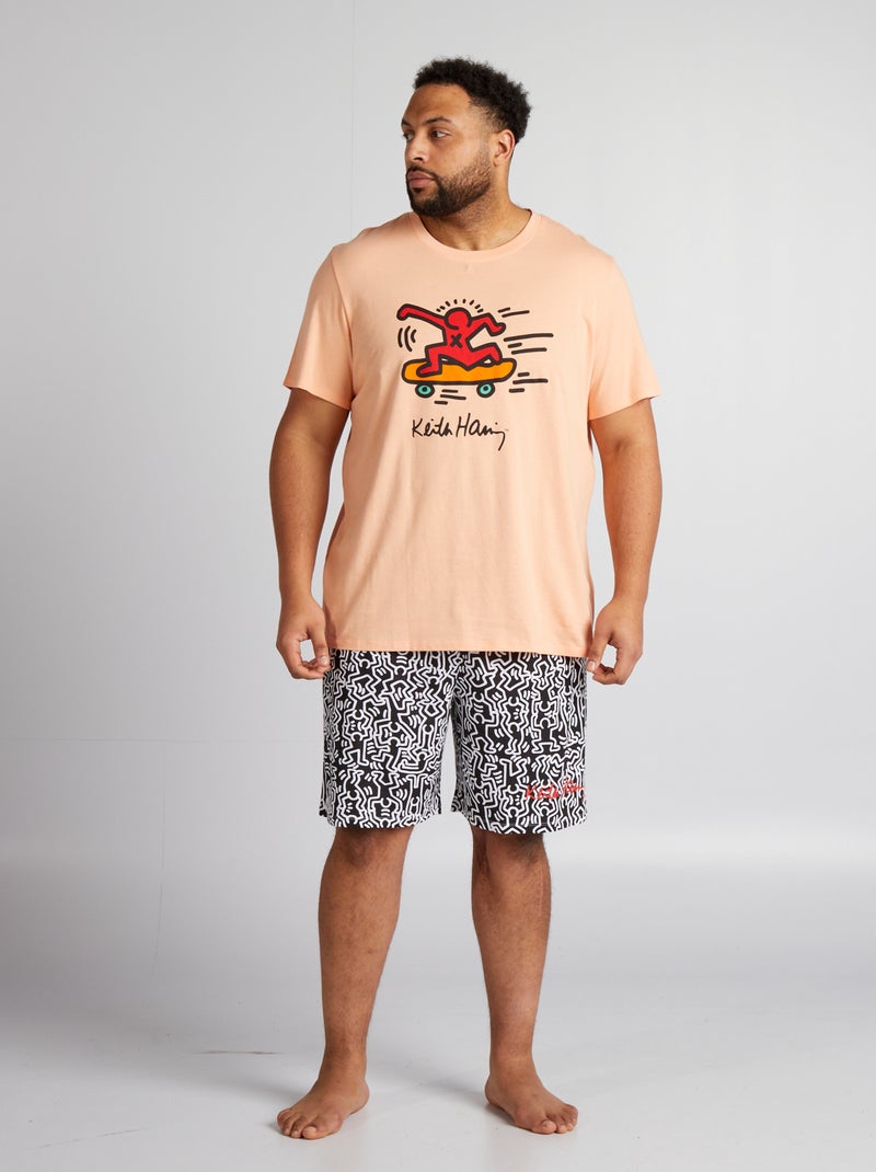 Pijama 'Keith Haring'  - 2 peças LARANJA - Kiabi