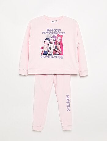 Pijama 'KPop Demon Hunters' 2 peças - T-shirt de manga comprida + calças