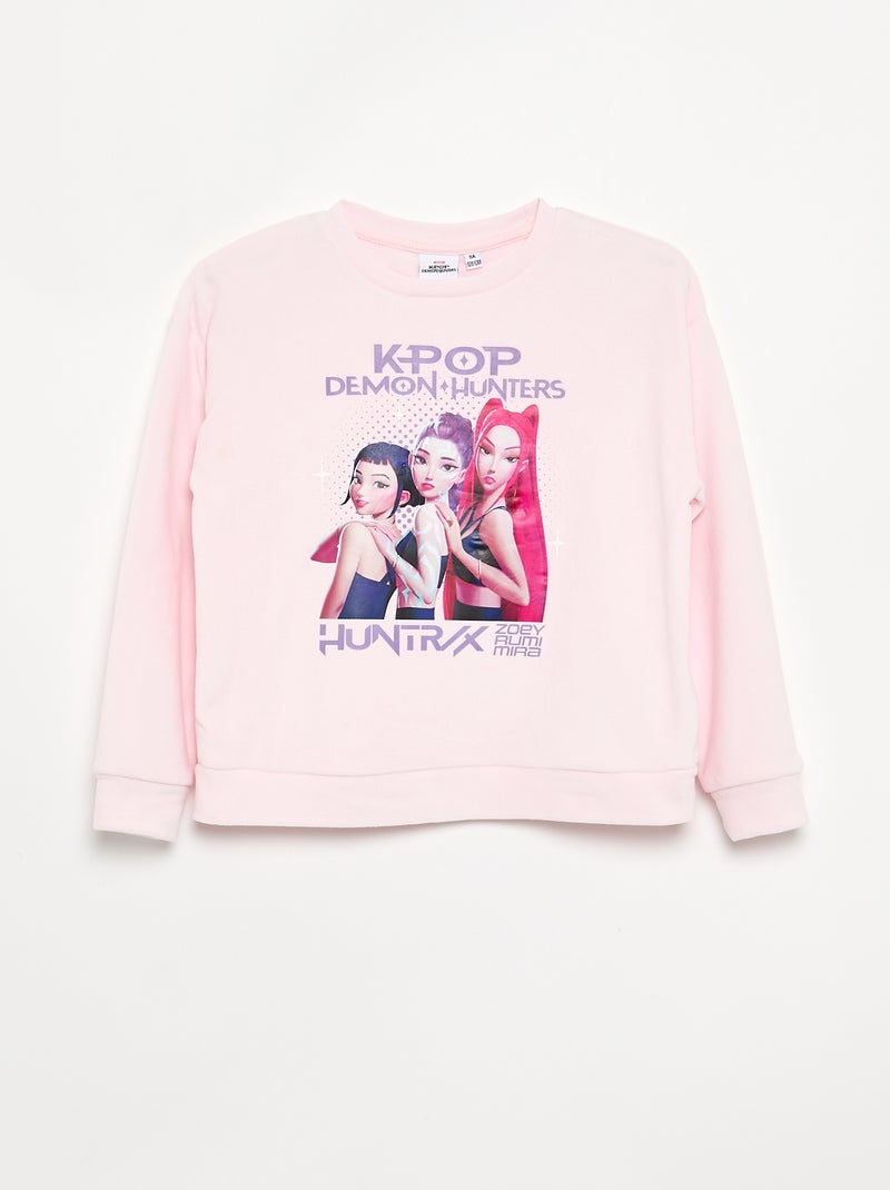 Pijama 'KPop Demon Hunters' 2 peças - T-shirt de manga comprida + calças Rosa - Kiabi