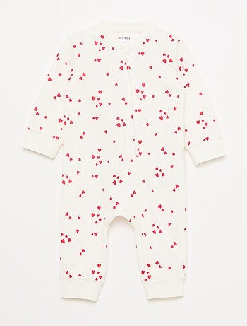 Pijama leve canelado sem pés