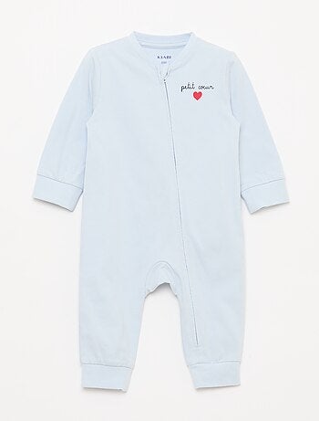 Pijama leve canelado sem pés