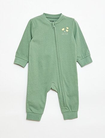 Pijama leve canelado sem pés