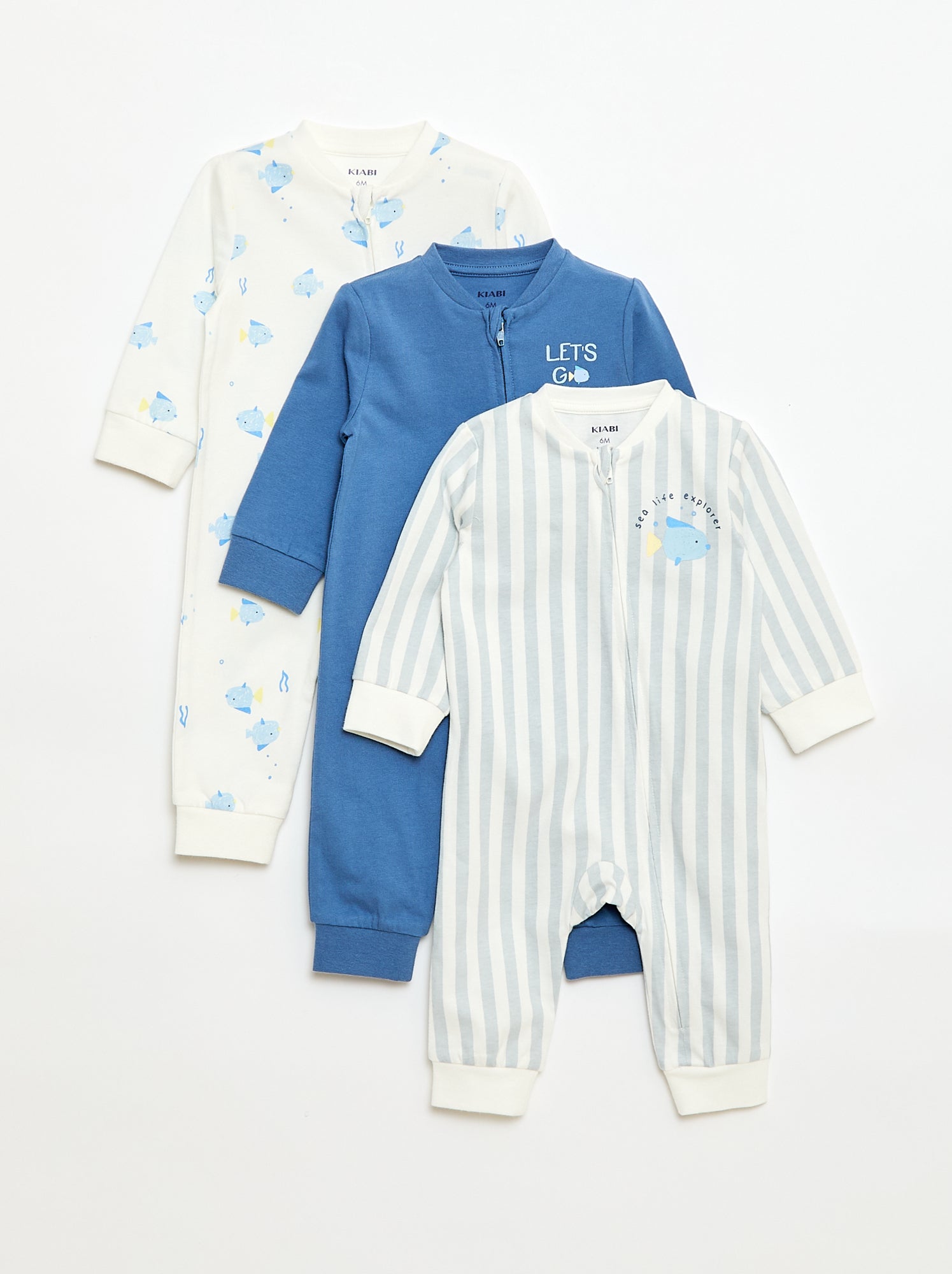 Pijama leve canelado sem pés