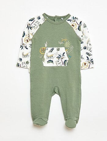 Pijama leve com bolso canguru