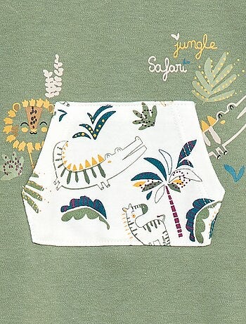 Pijama leve com bolso canguru