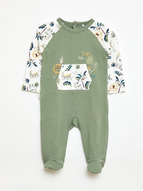 Pijama leve com bolso canguru - Kiabi Pijama leve com bolso canguru - Kiabi