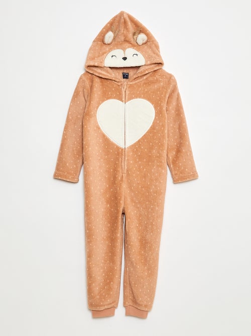 Pijama Macacão com Capuz Animado - Kiabi