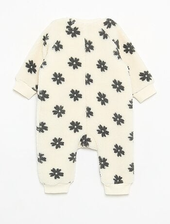 Pijama-macacão de dormir muito quente em tecido polar
