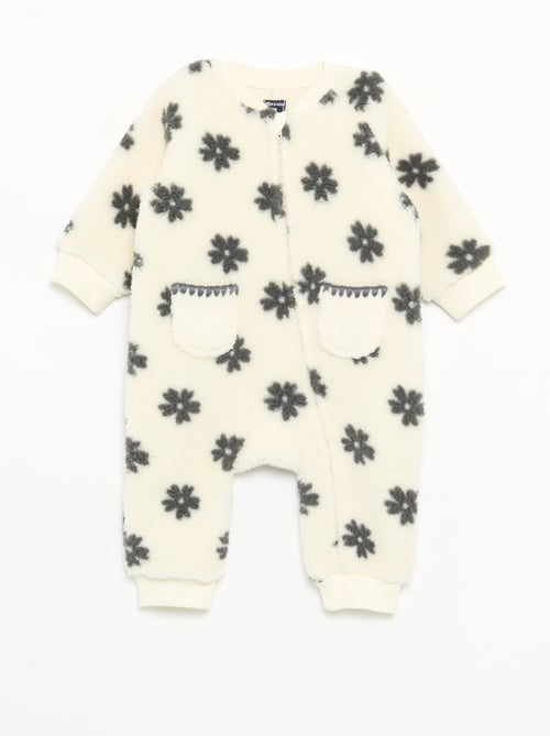 Pijama-macacão de dormir muito quente em tecido polar - Kiabi